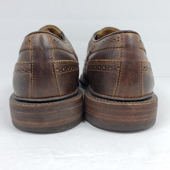 Frye James Mens Sz 11 D Brown Leather Formal Brogue Gunboat Wingtip Oxford Shoes main image 6